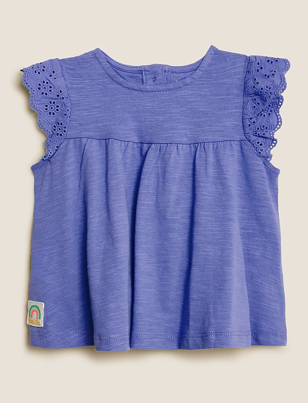 3pk Pure Cotton Frill Top (0-3 Yrs)