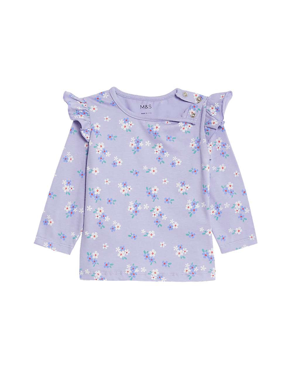 Pure Cotton Floral Top (0-3 Yrs)