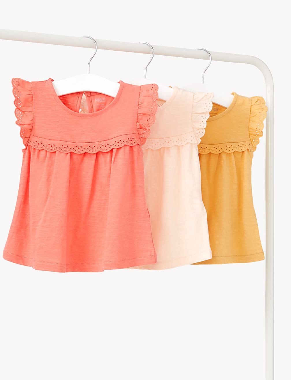 3pk Pure Cotton Tops