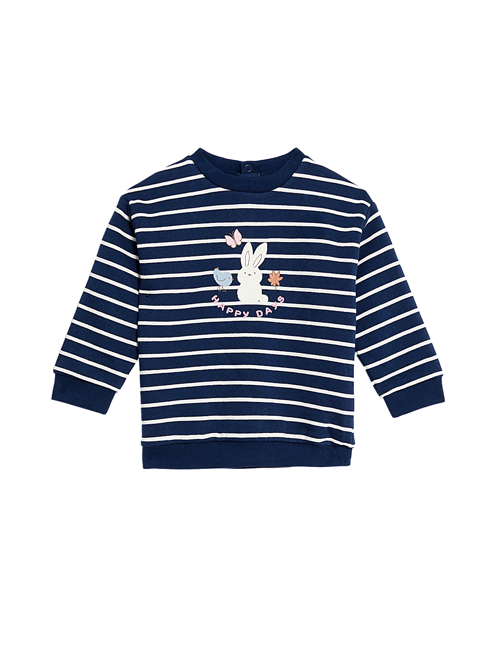 Cotton Rich Striped Sweatshirt (0-3 Yrs)