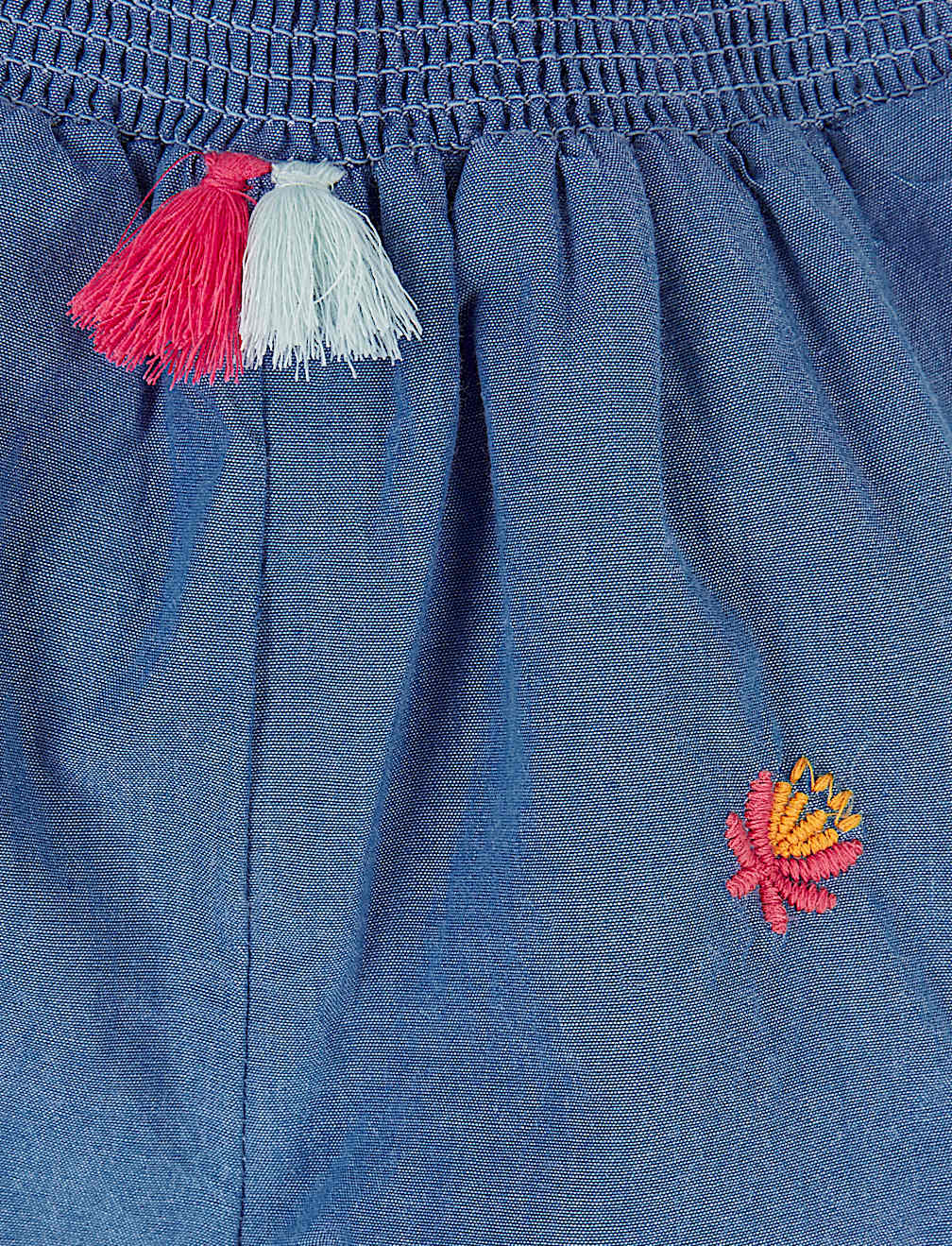 Pure Cotton Chambray Trousers