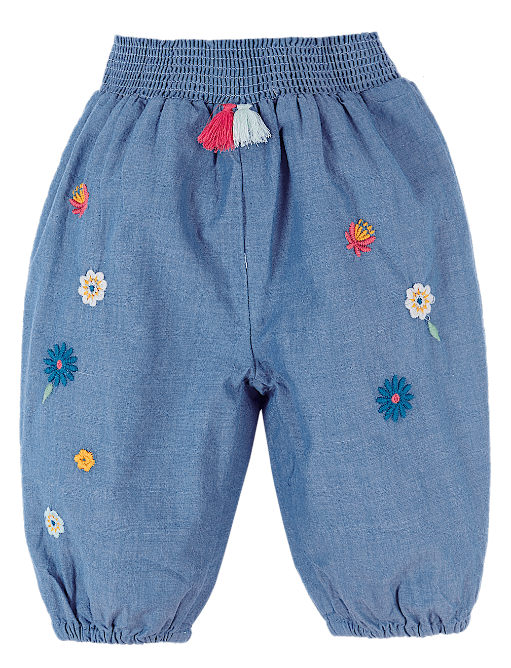Pure Cotton Chambray Trousers