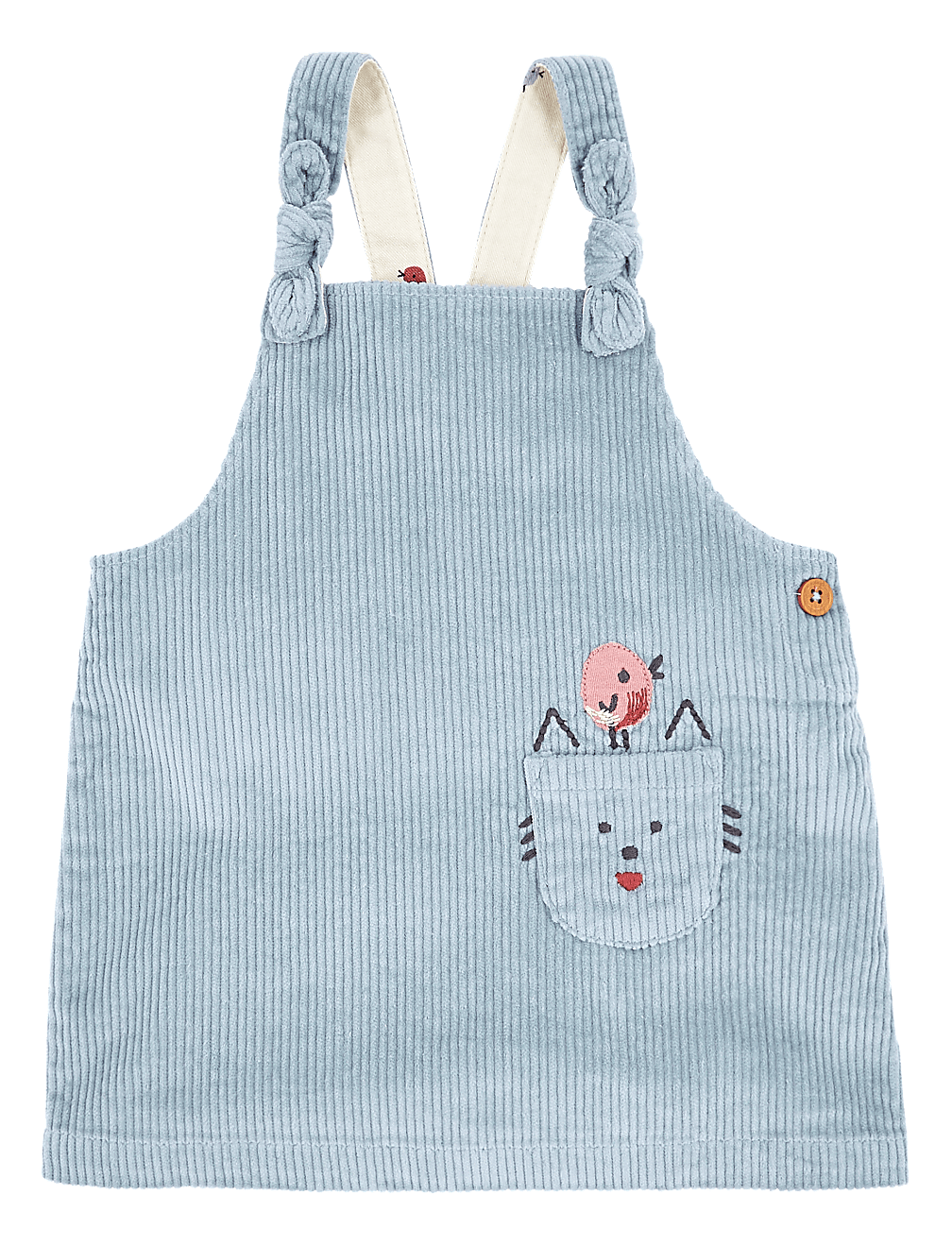 Cotton Rich Corduroy Pinafore (0-3 Yrs)