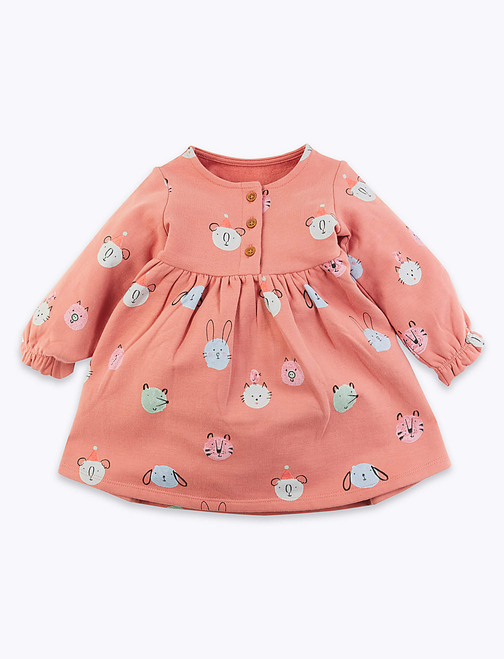 Cotton Rich Animal Print Dress (0-3 Yrs)