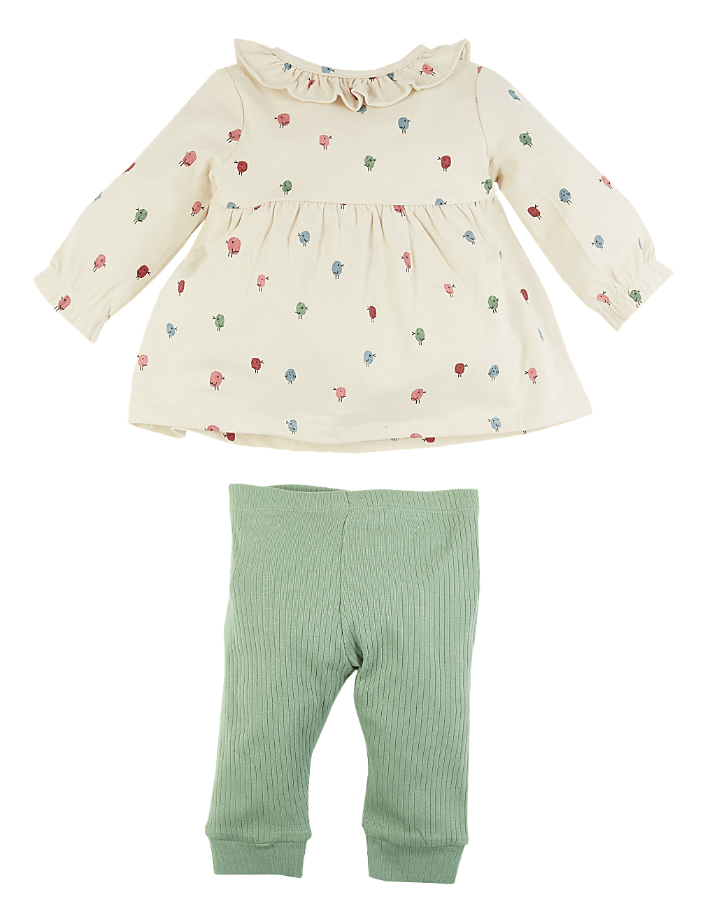 2 Piece Bird Print Outfit (0-3 Yrs)