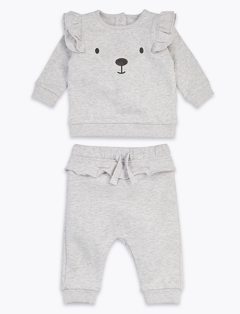 2 Piece Cotton Face Detail Outfit (0-3 Yrs)