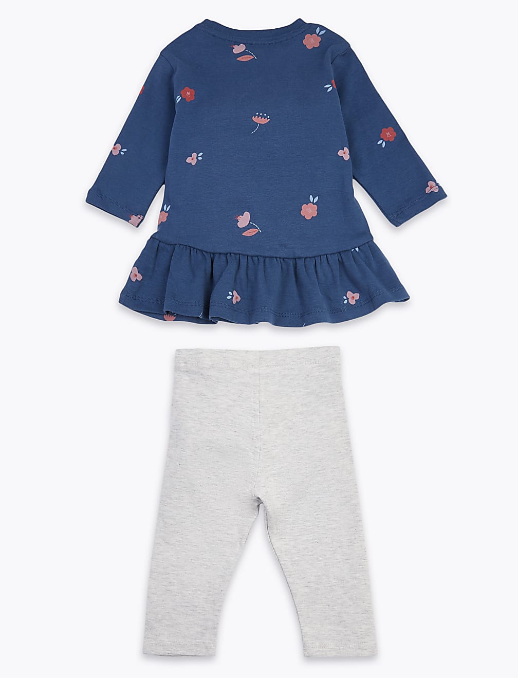 Organic Cotton Floral Print Outfit (0-3 Yrs)