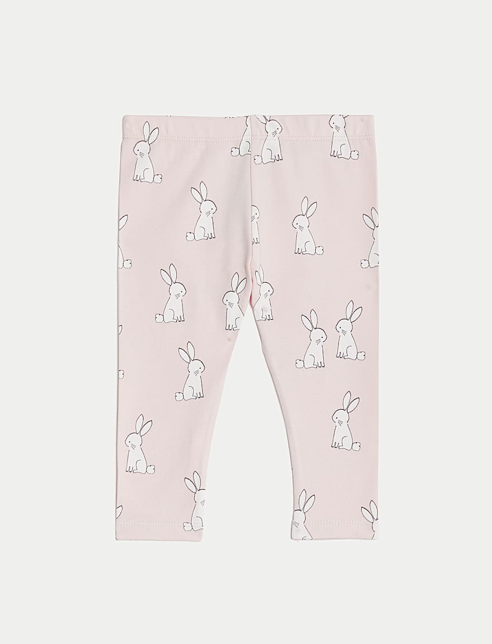 2pk Cotton Rich Bunny Leggings (0-3 Yrs)
