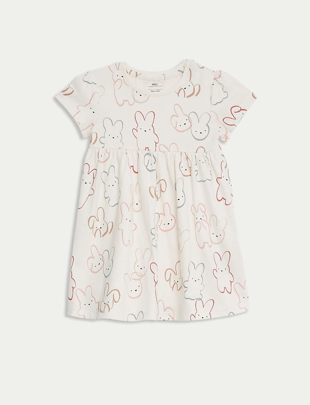 Pure Cotton Bunny Dress (0-3 Yrs)