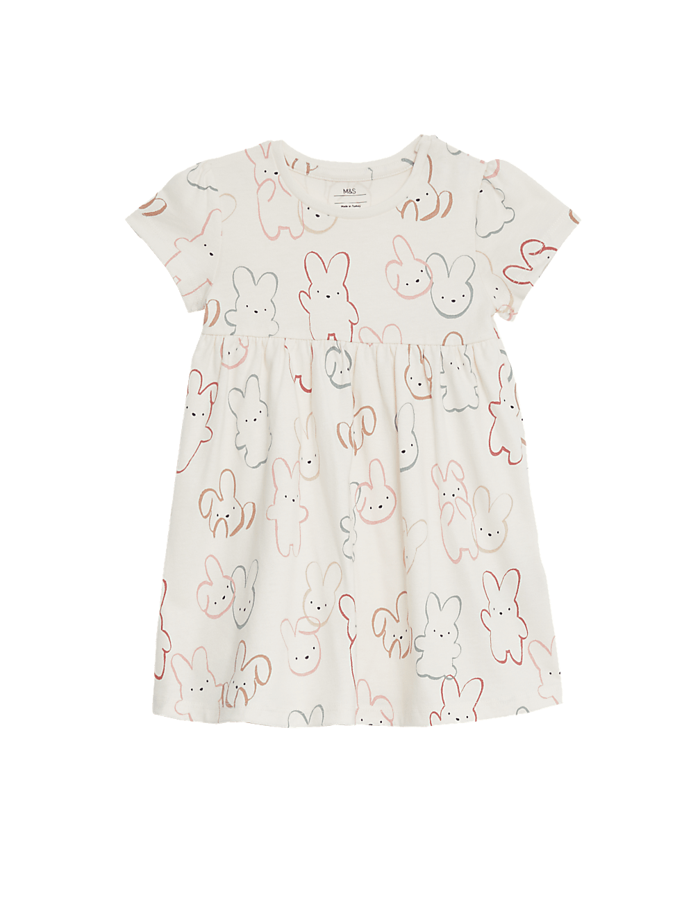 Pure Cotton Bunny Dress (0-3 Yrs)
