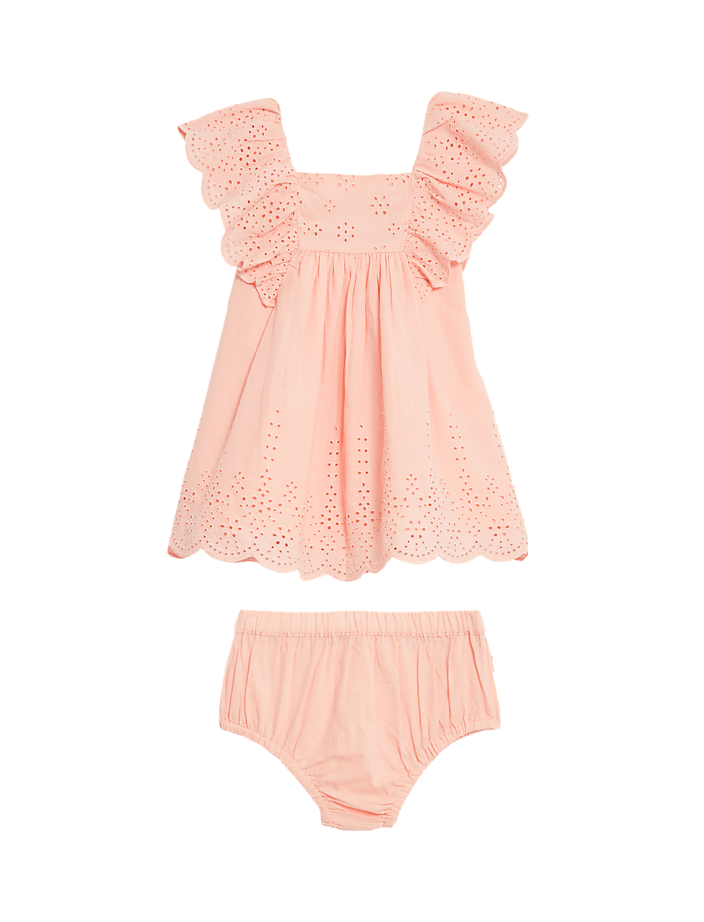 2pc Pure Cotton Dress Outfit (0-3 Yrs)