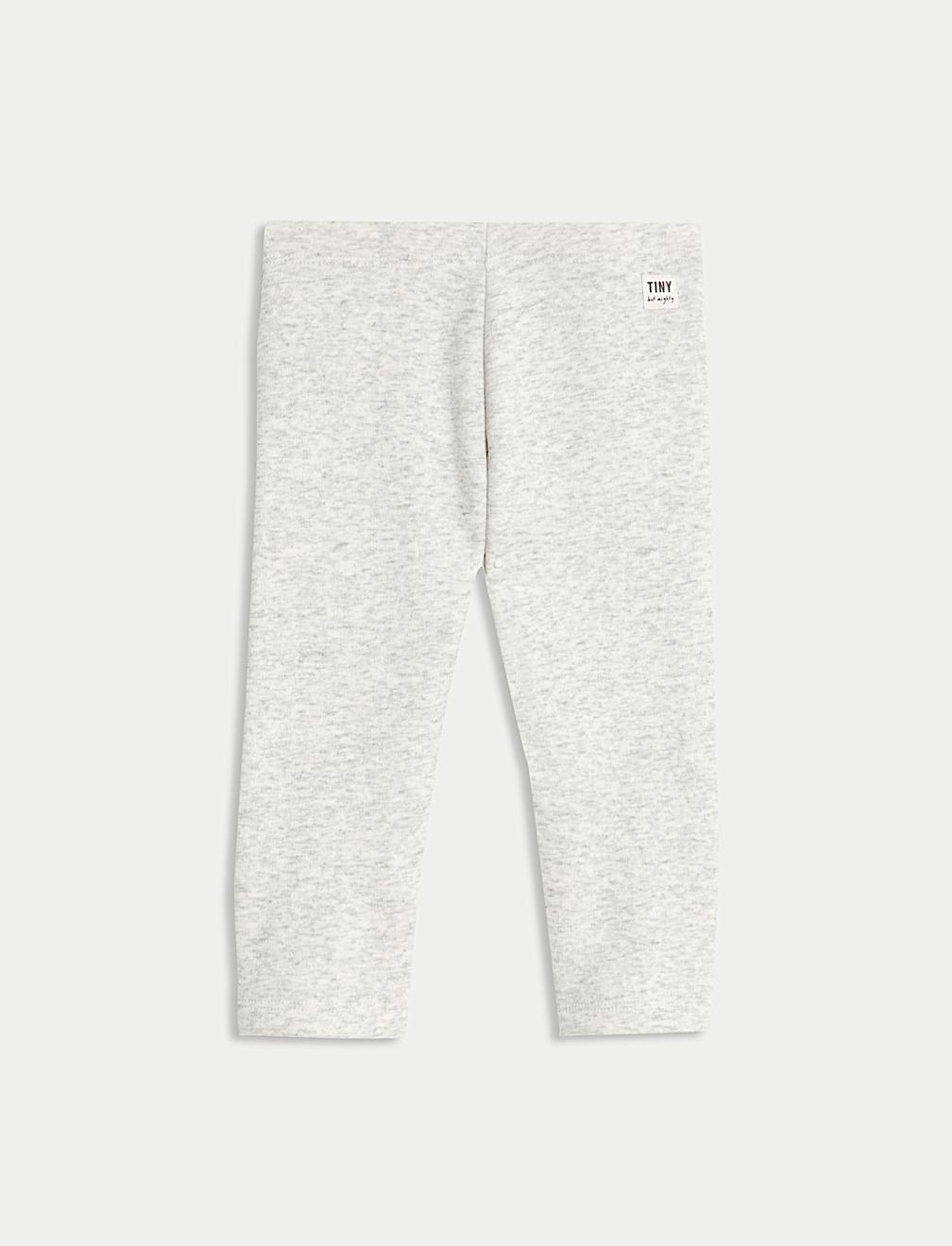 Cotton Blend Fleece Lined Leggings (0-3 Yrs)