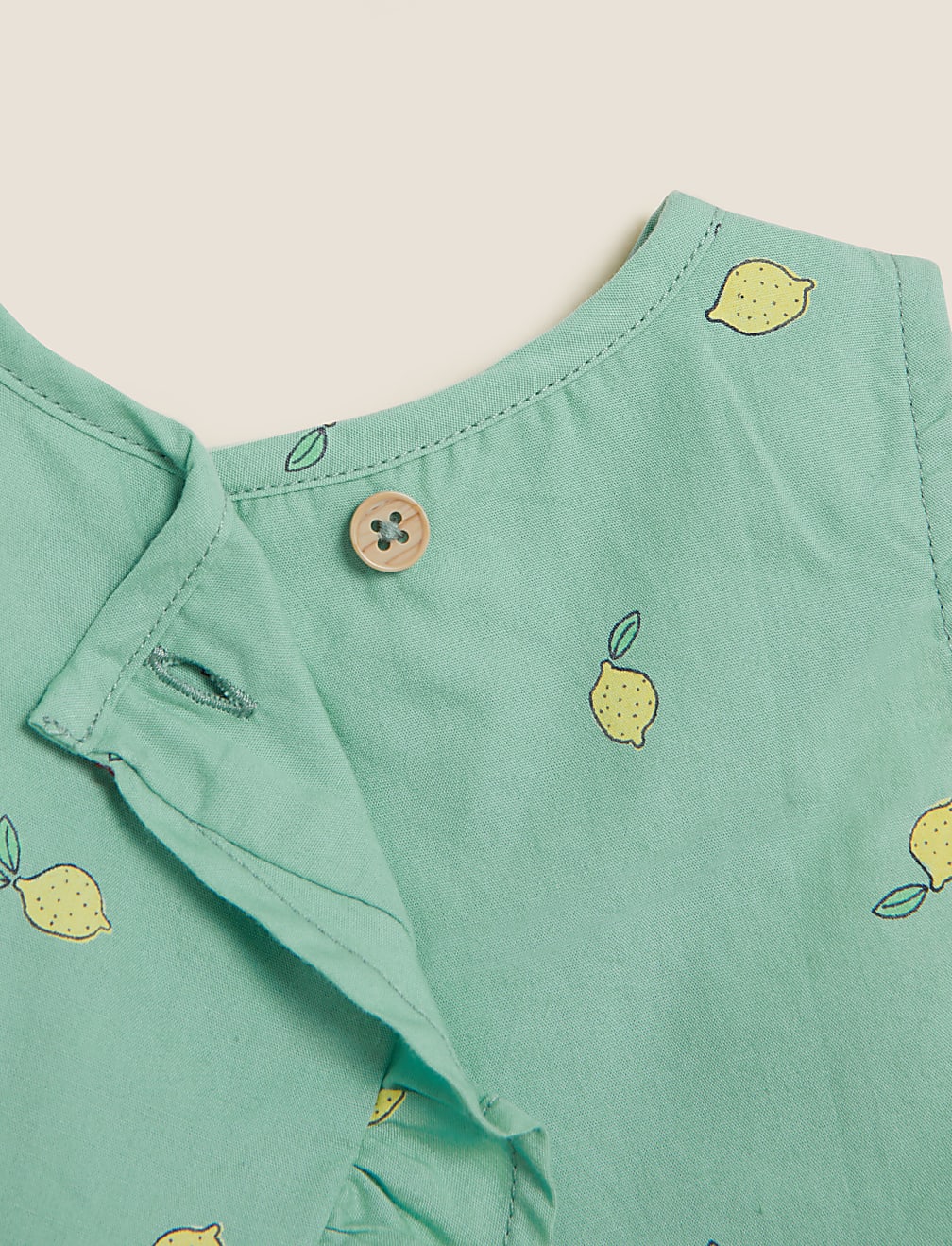 Pure Cotton Lemon Print Top (0-3 Yrs)