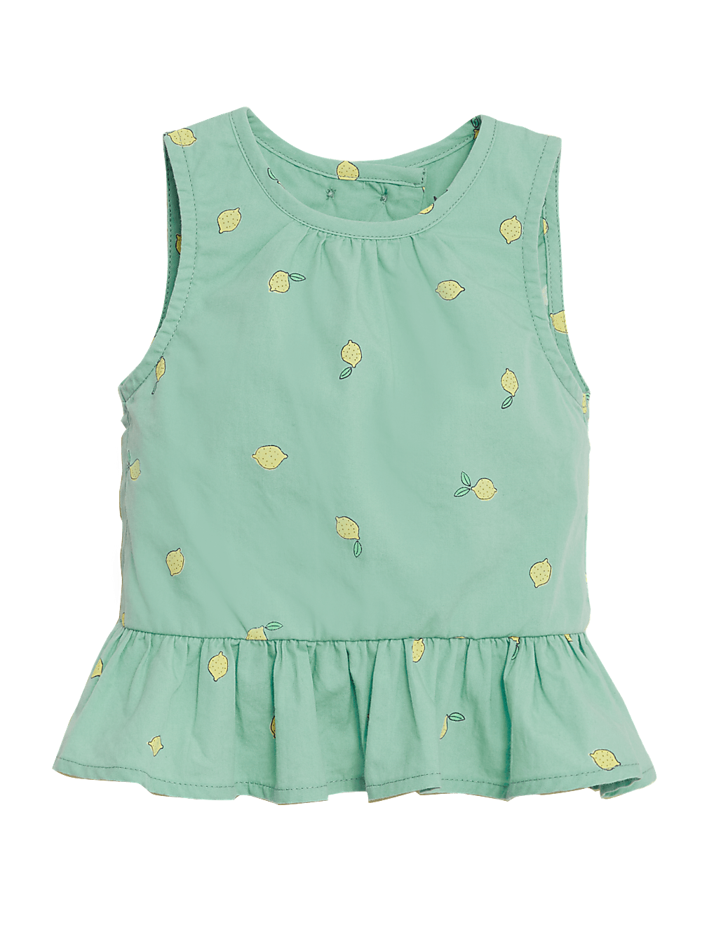 Pure Cotton Lemon Print Top (0-3 Yrs)
