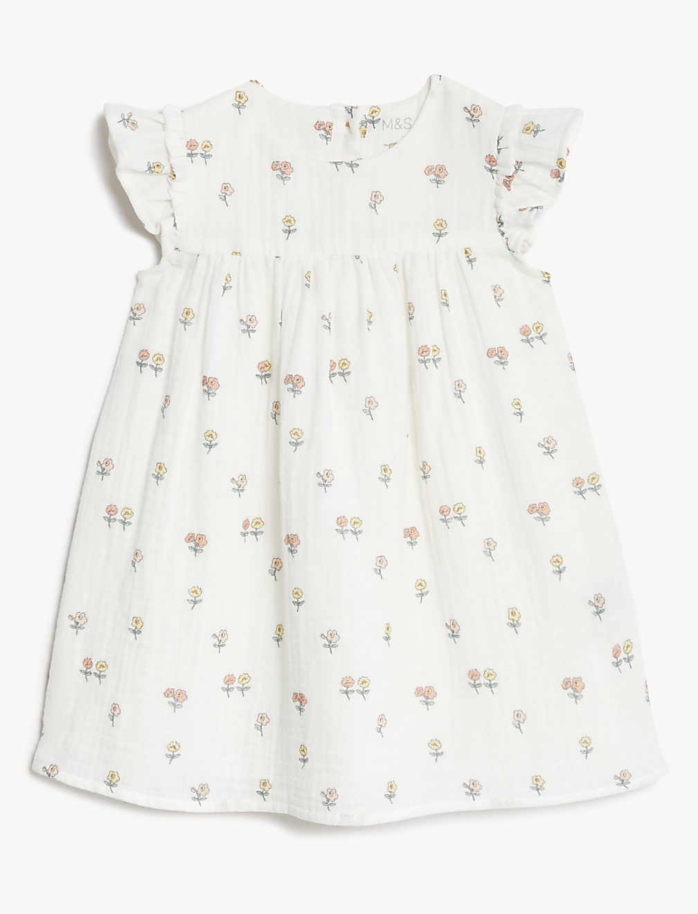 2pc Pure Cotton Floral Outfit (0-3 Yrs)