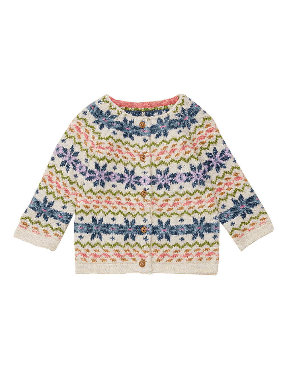 Fair Isle Button Through Cardigan (0-3 Yrs)