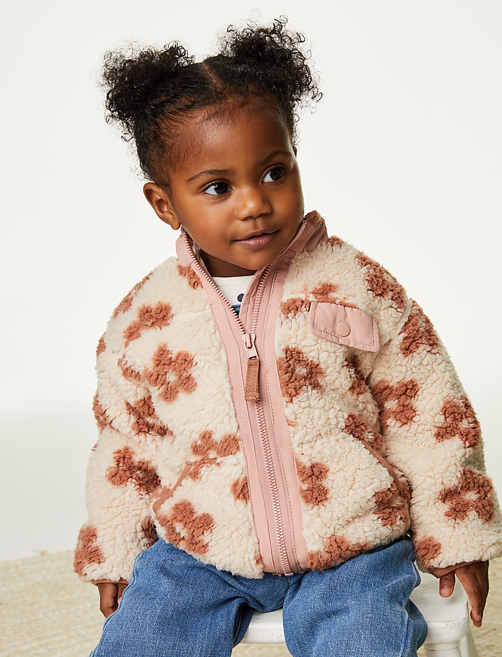 Girls teddy borg jacket deals