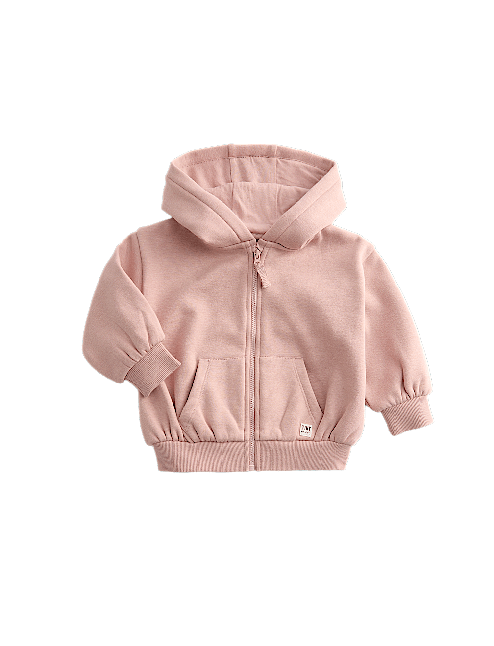 Cotton Blend Fleece Lined Zip Up Hoodie (0-3 Yrs)