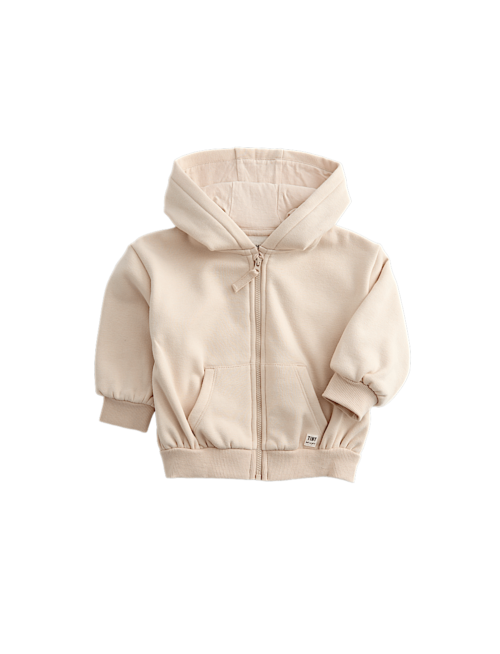Cotton Blend Fleece Lined Zip Up Hoodie (0-3 Yrs)