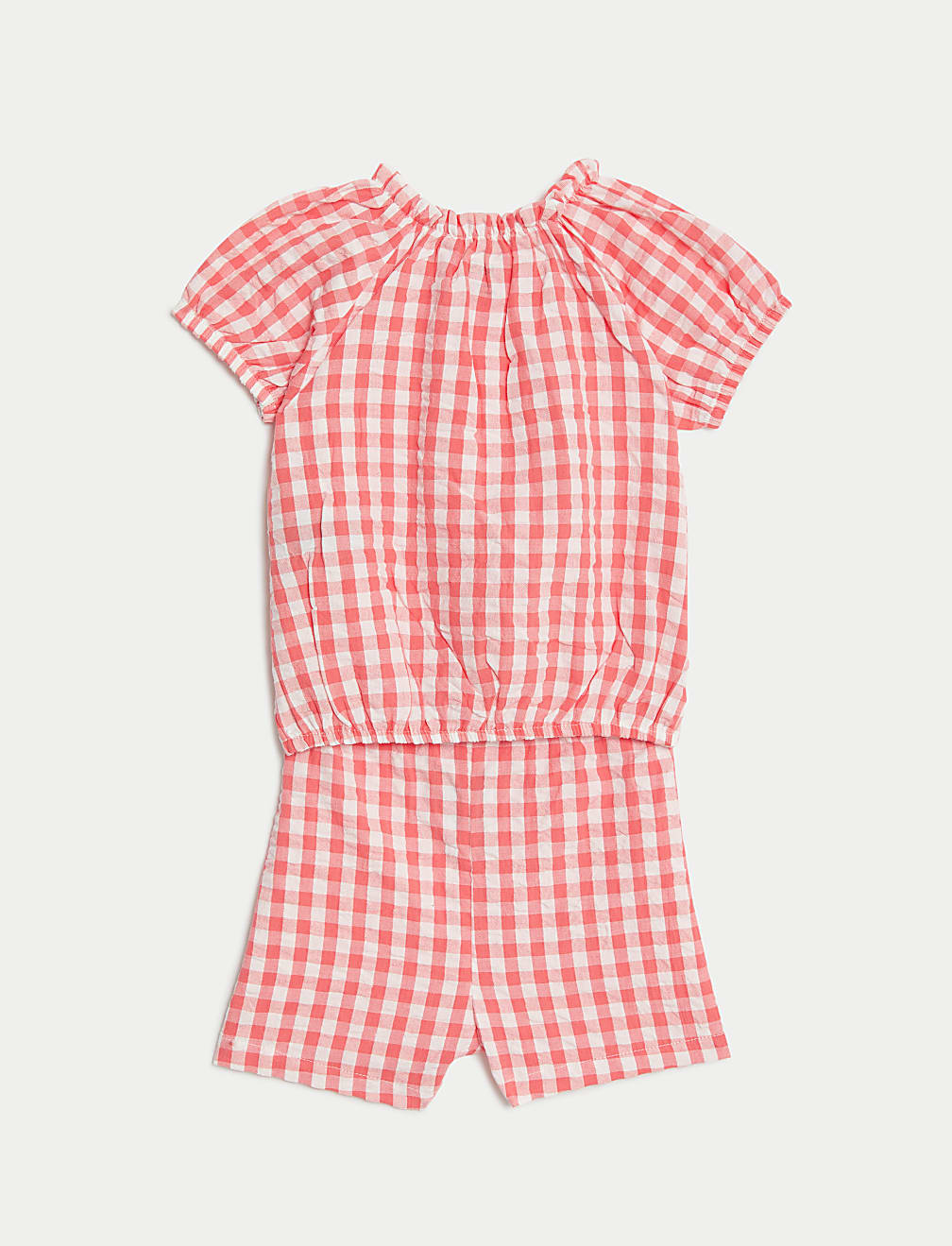 Pure Cotton Gingham Outfit (0-3 Yrs)