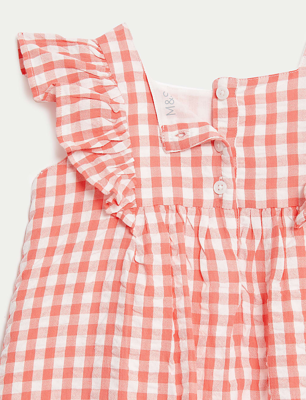 Pure Cotton Checked Dress (0-3 Yrs)