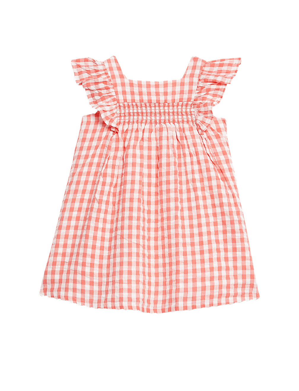 Pure Cotton Checked Dress (0-3 Yrs)