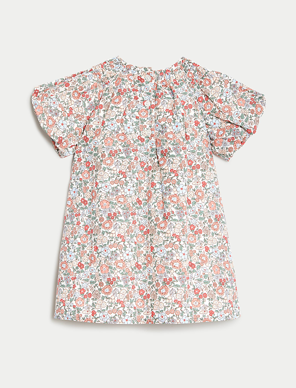 Pure Cotton Floral Dress (0-3 Yrs)