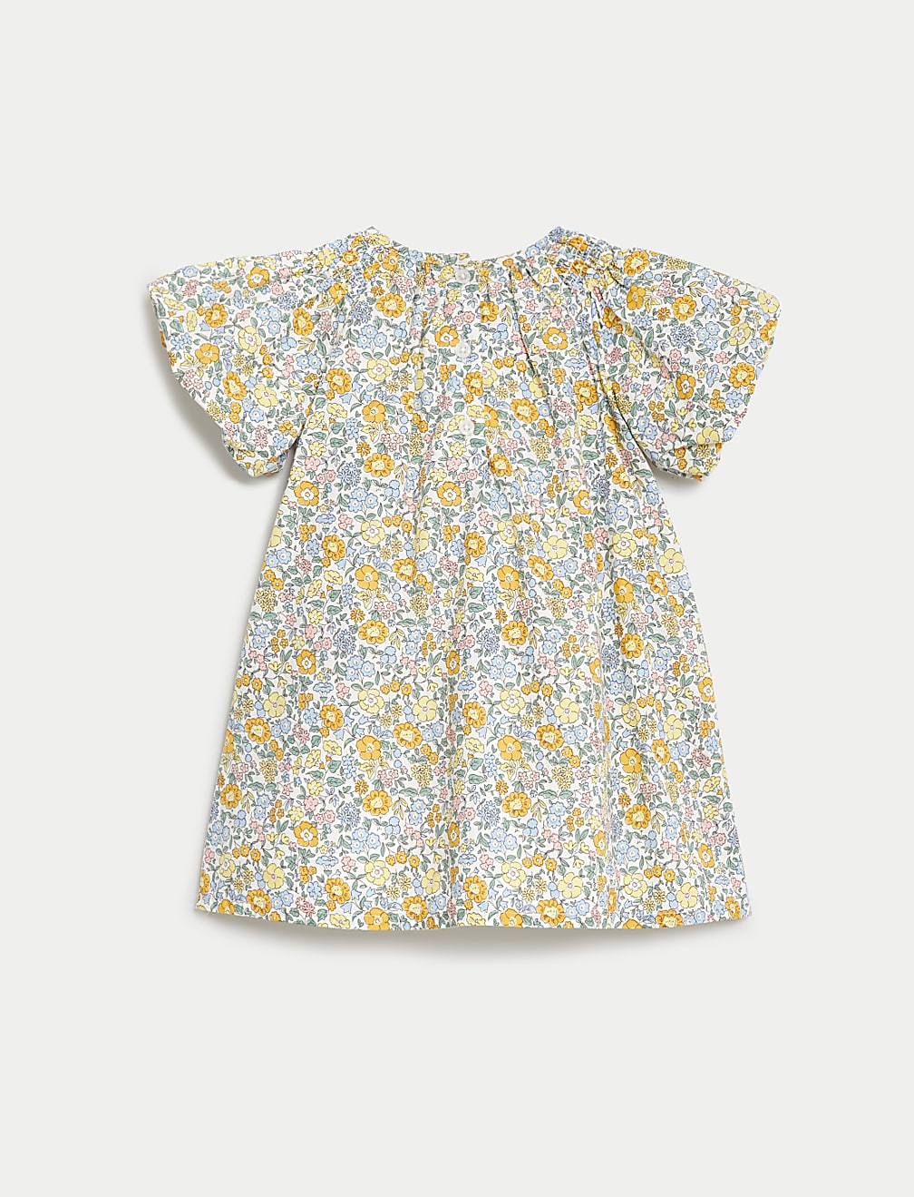 Pure Cotton Floral Dress (0-3 Yrs)