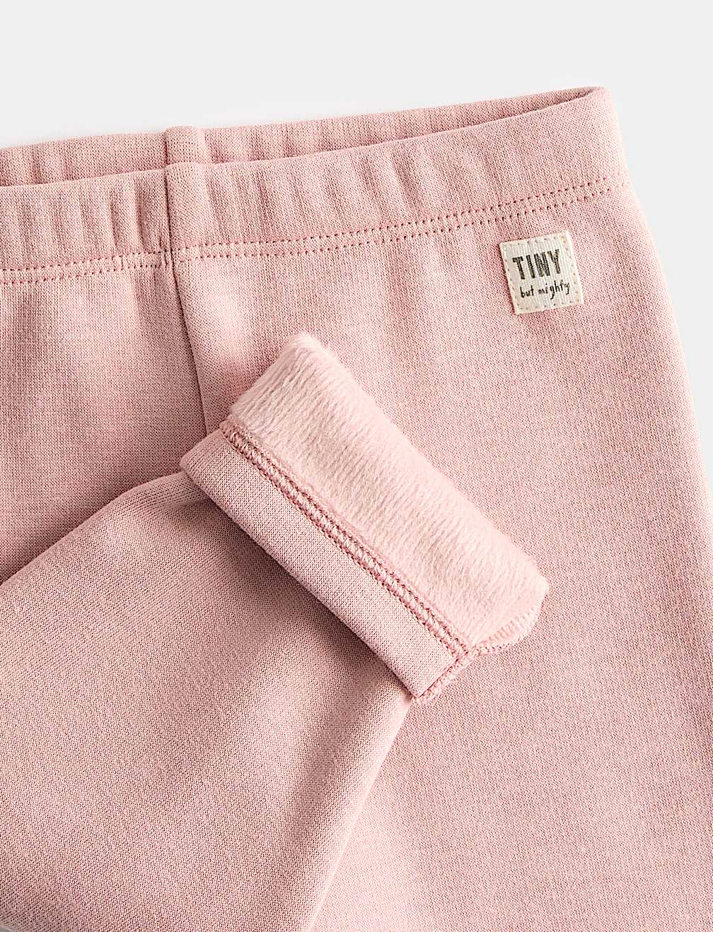 Cotton Blend Fleece Lined Leggings (0-3 Yrs)