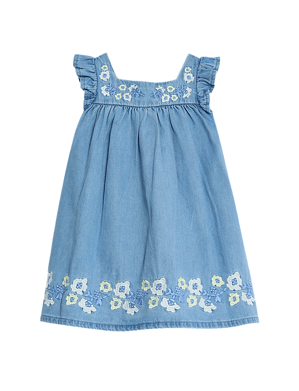Cotton Rich Embroidered Dress (0-3 Yrs)