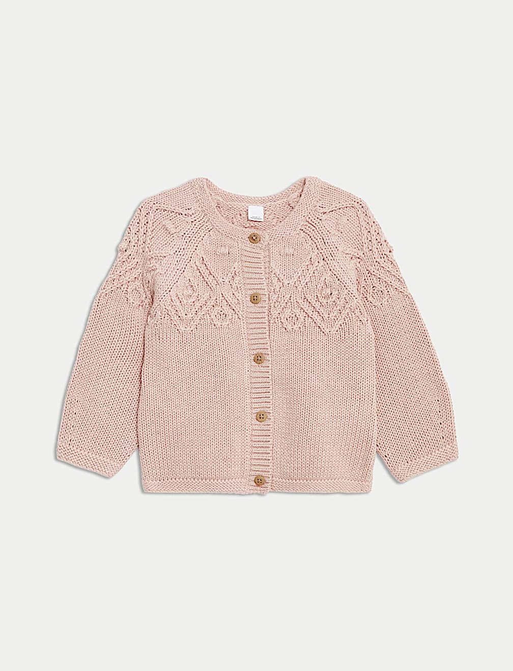 Pure Cotton Patterned Cardigan (0-3 Yrs)