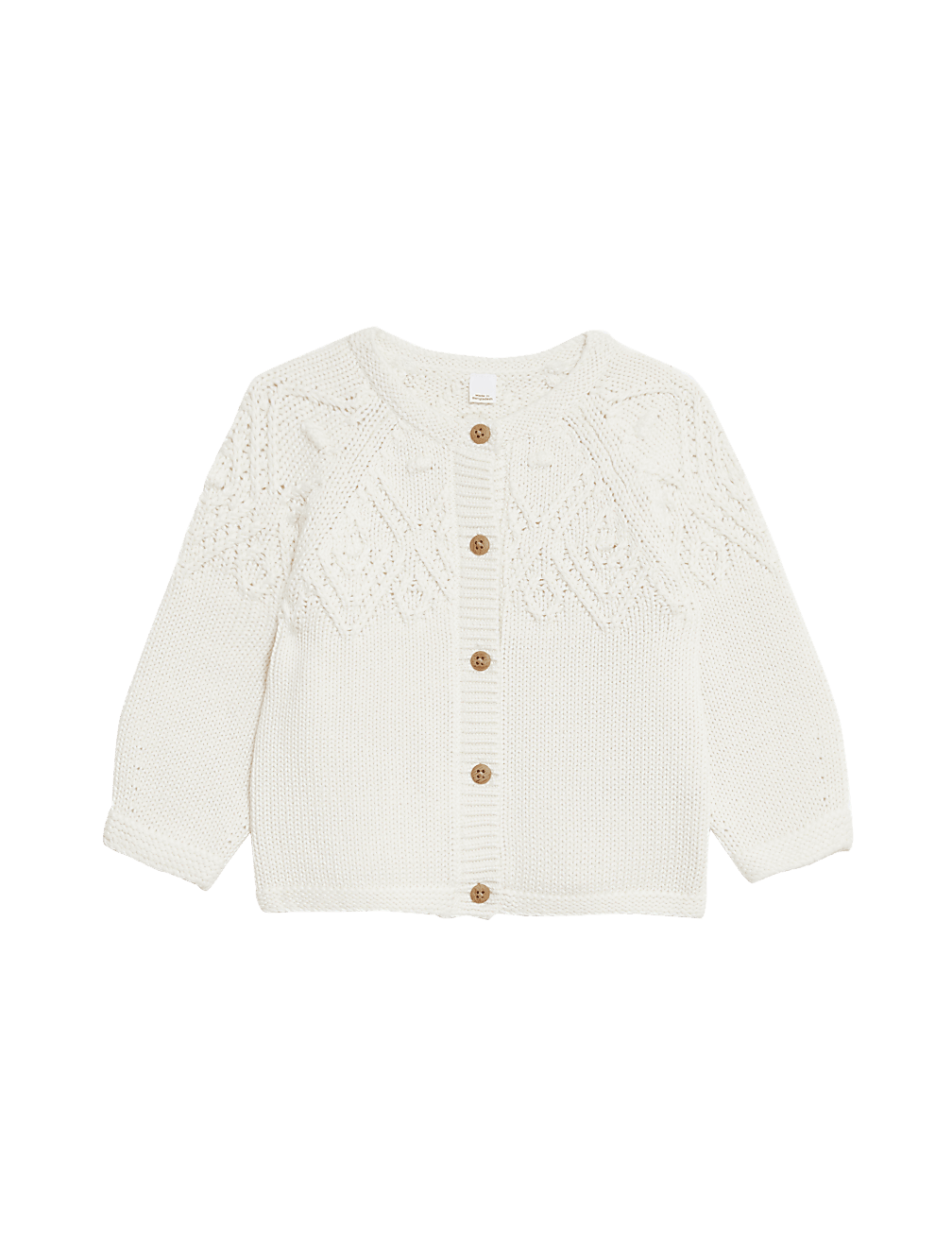 Pure Cotton Patterned Cardigan (0-3 Yrs)