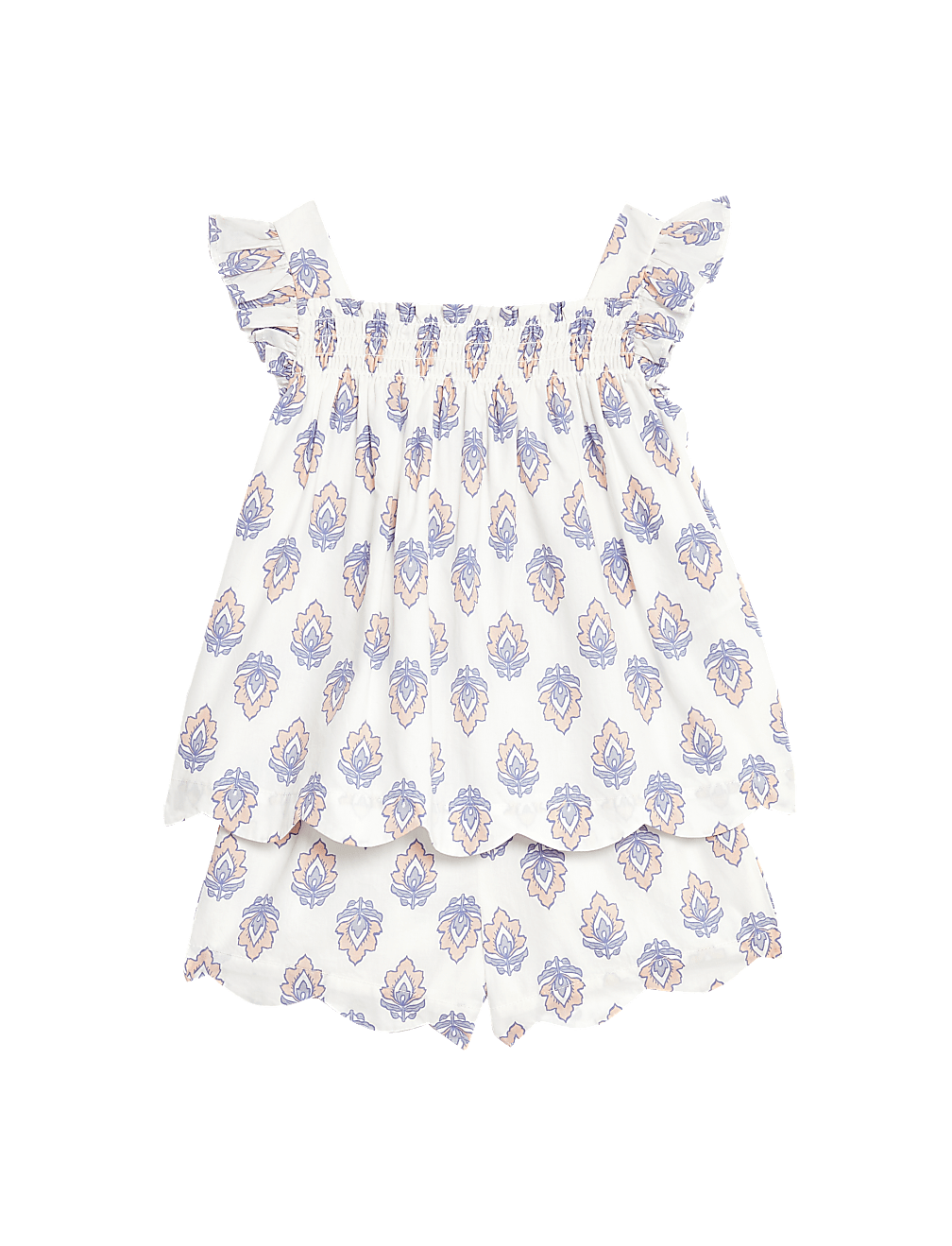2pc Pure Cotton Floral Outfit (0-3 Yrs)