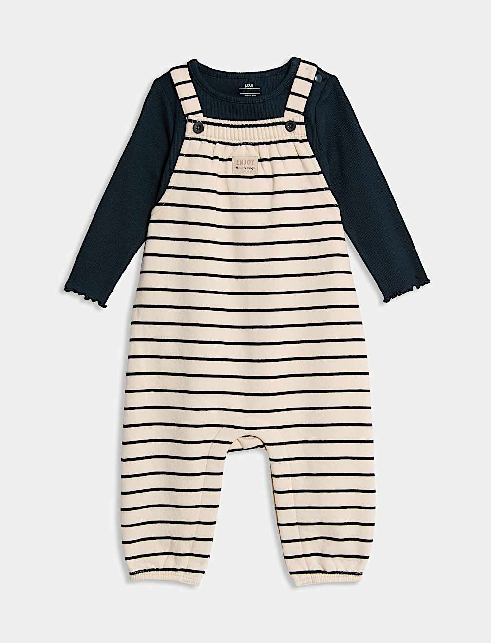 2pc Cotton Rich Top & Bottom Outfit (0-3 Yrs)