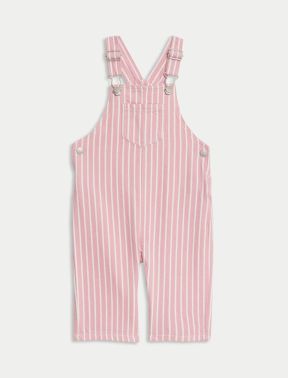 2pc Pure Cotton Striped Dungarees Outfit (0-3 Yrs)