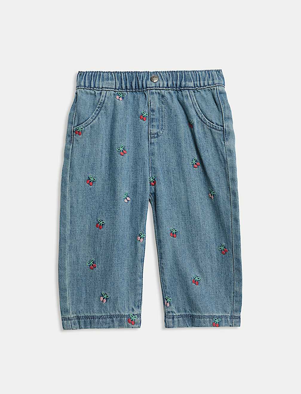 2pc Denim Embroidered Jacket & Jeans Outfit (0-6 Yrs)