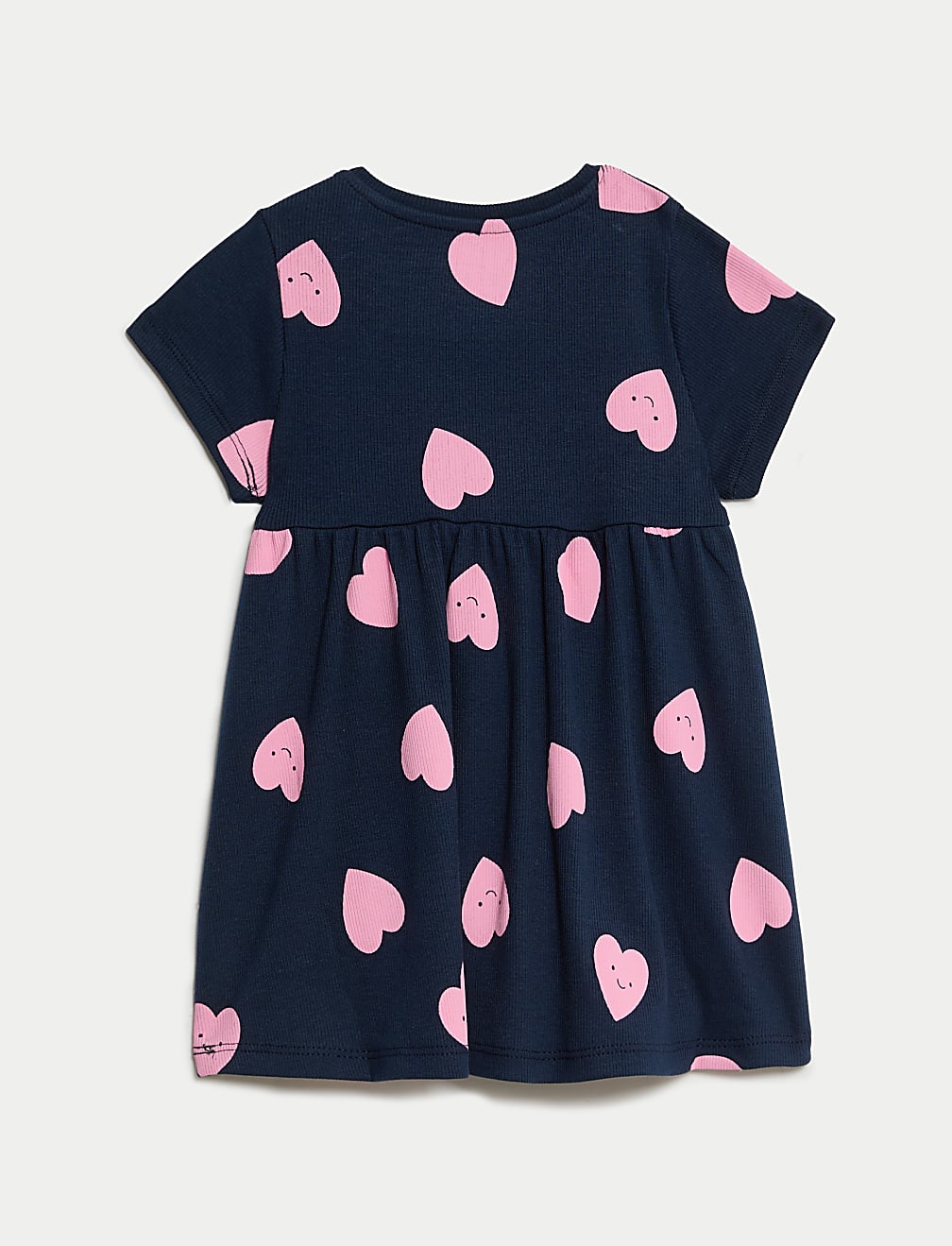 Cotton Rich Heart Print Dress (0-3 Yrs)