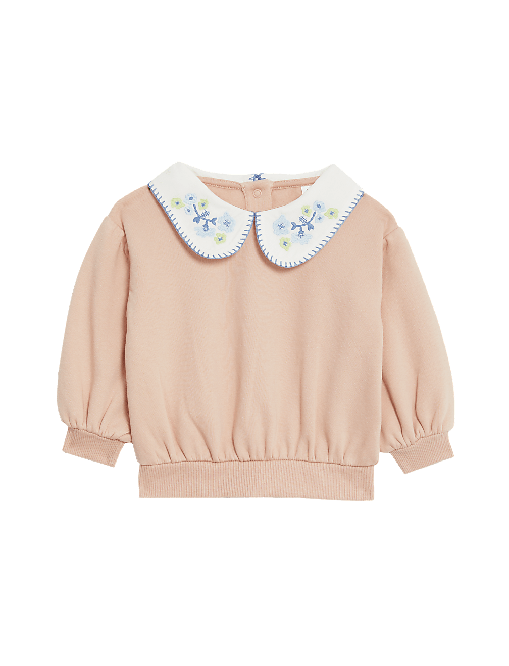 Cotton Rich Embroidered Sweatshirt (0-3 Yrs)