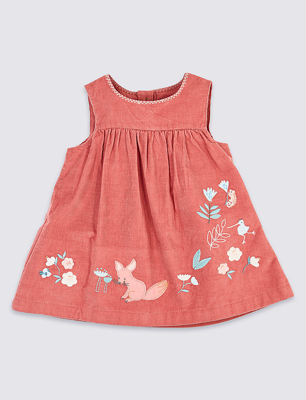 3 Piece Cotton Embroidered Dress (7lbs-3 Yrs)