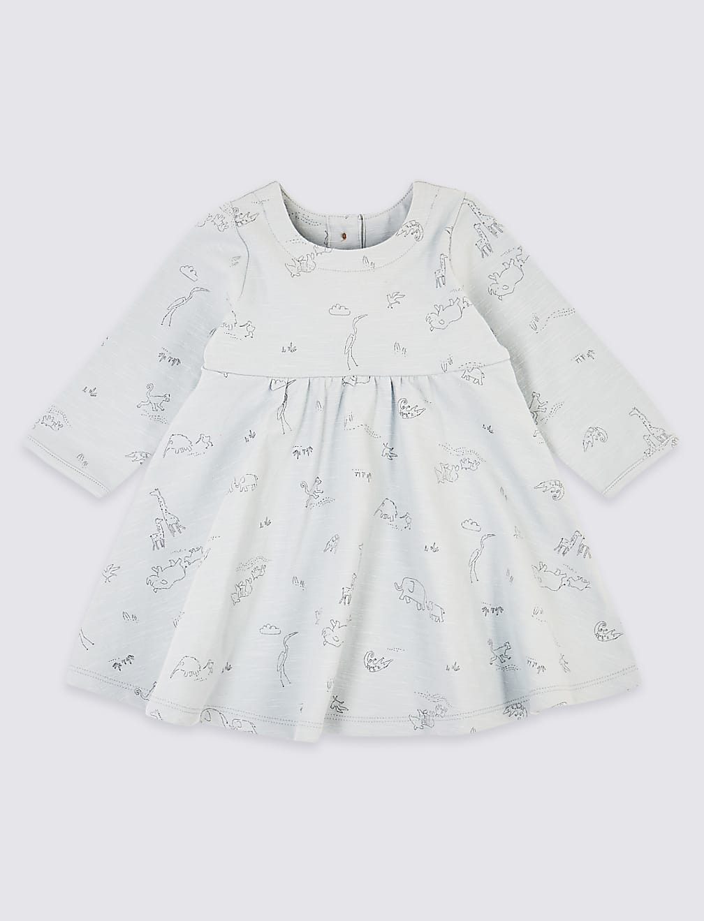 2 Pack Jersey Animal Print Dress (7lbs-12 Mths)