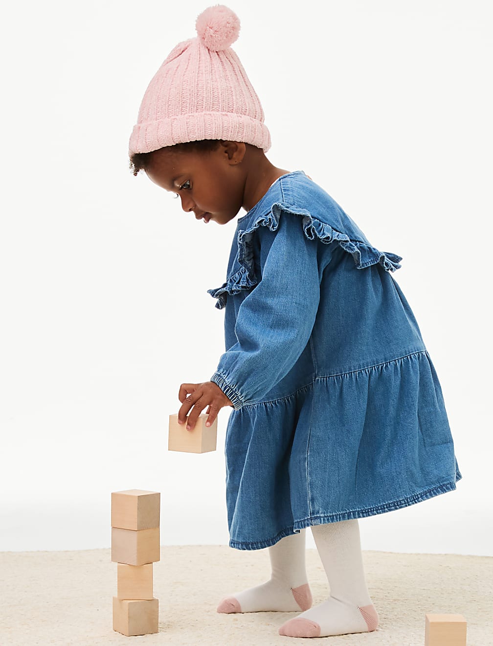 2pc Cotton Rich Dress with Tights (0-3 Yrs)