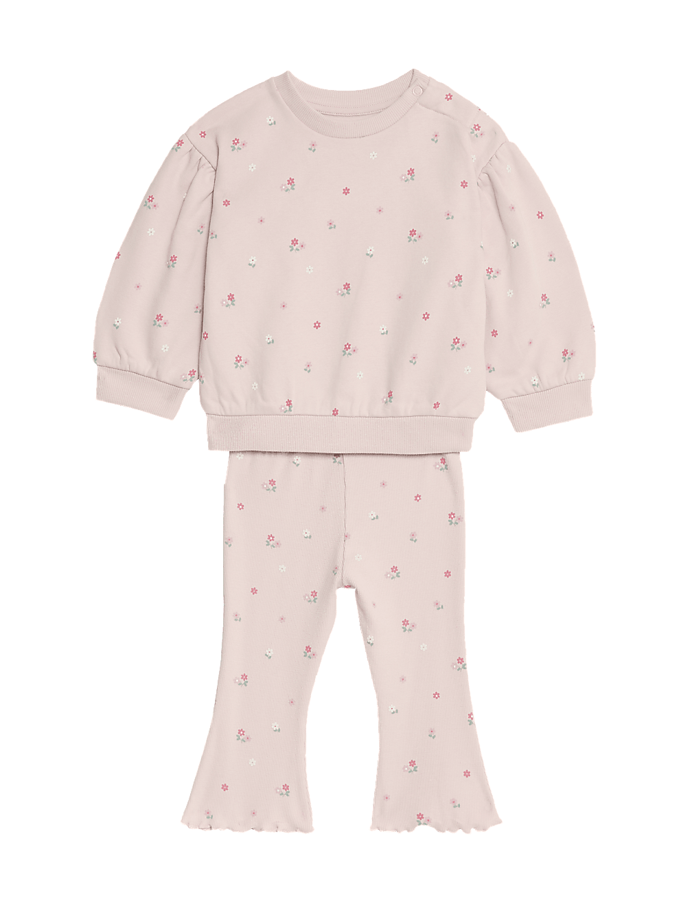 2pc Cotton Rich Floral Sweat Outfit (0-3 Yrs)