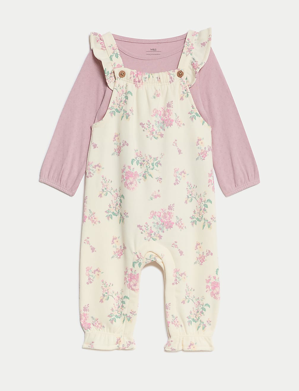 2pc Cotton Rich Floral Outfit (0-3 Yrs)