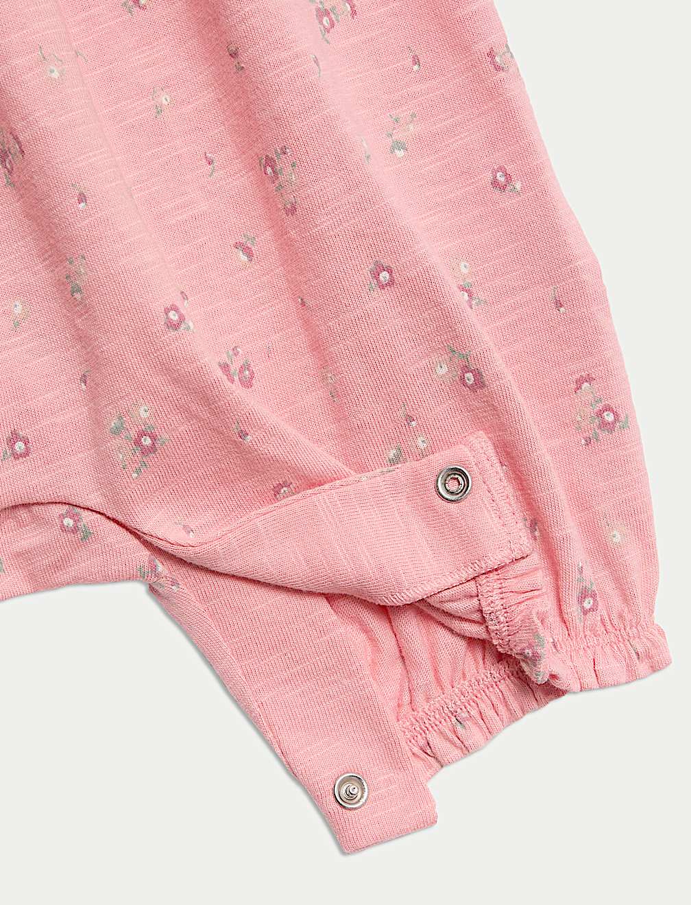 Pure Cotton Ditsy Floral Frill Romper (0-3 Yrs)