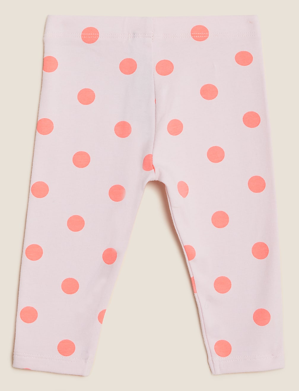 Cotton Rich Polka Dot Leggings