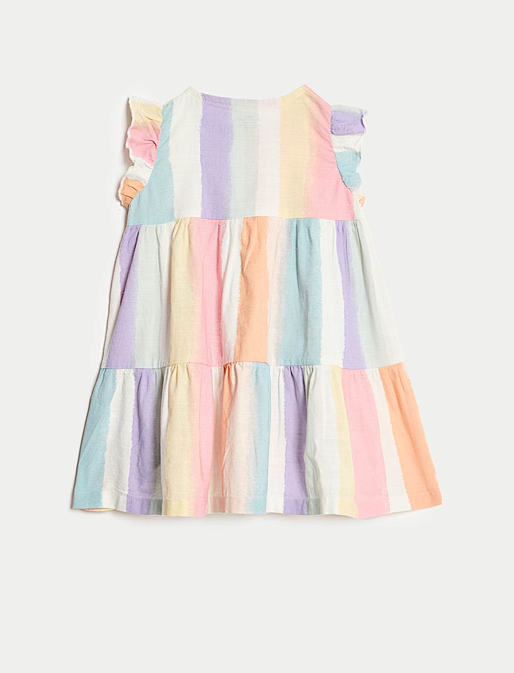 Pure Cotton Rainbow Stripe Dress (0 Mths-3 Yrs)