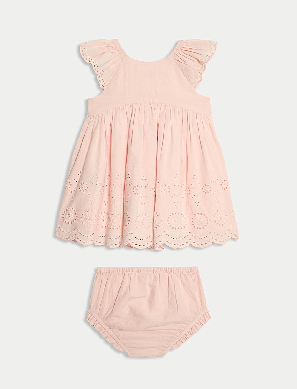 Cotton Broderie Dress and Knickers