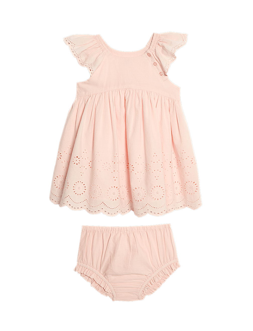 Cotton Broderie Dress and Knickers
