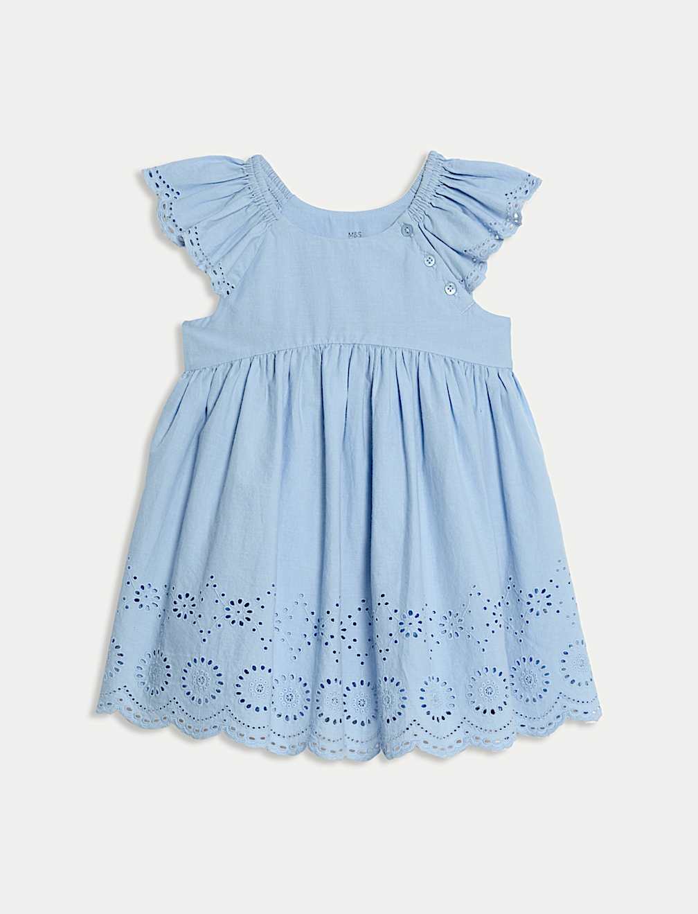 2pc Pure Cotton Broderie Outfit (0 Mths-3 Yrs)