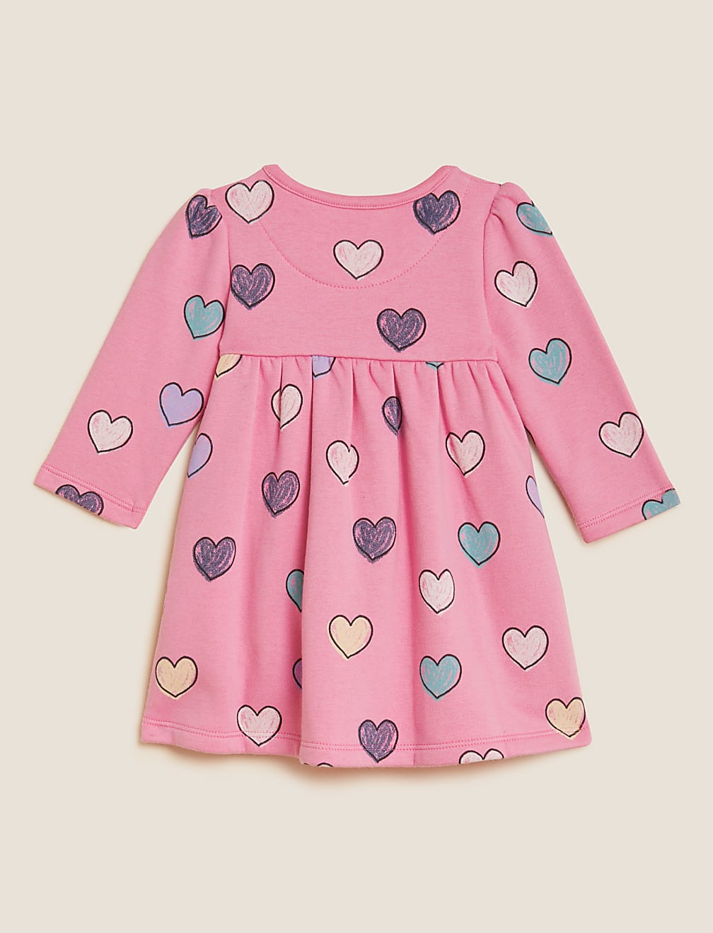 Cotton Rich Heart Print Dress